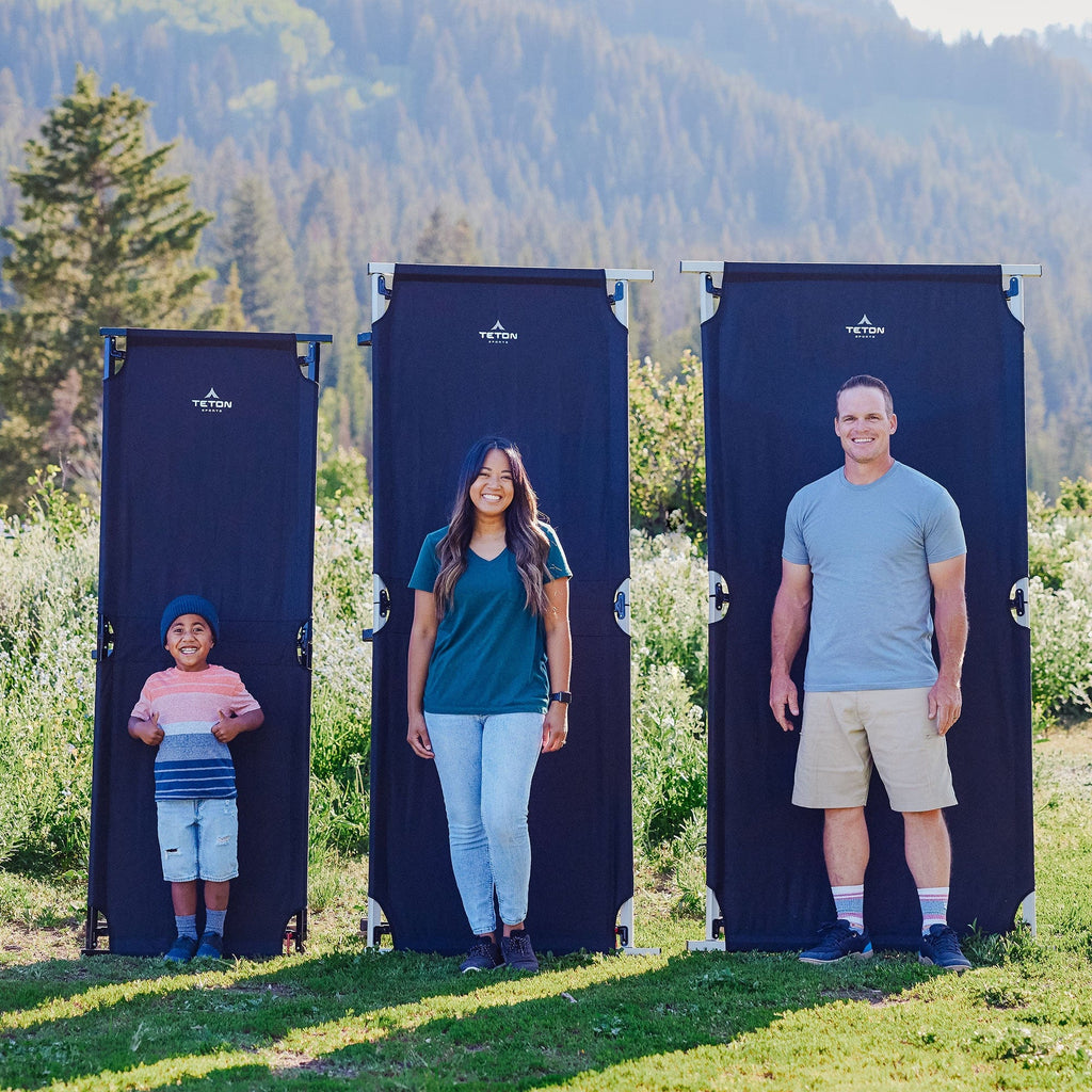 Camp Cots with Pivot Arm