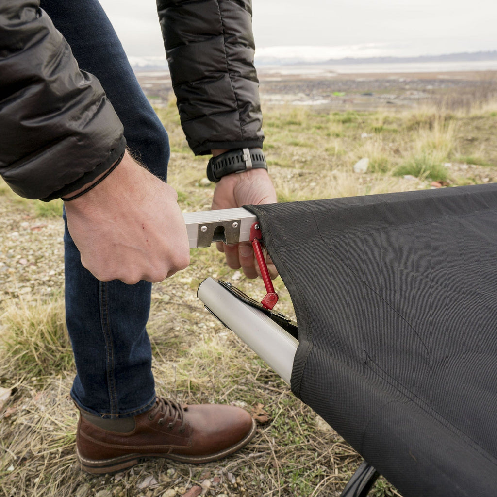 Camp Cots with Pivot Arm