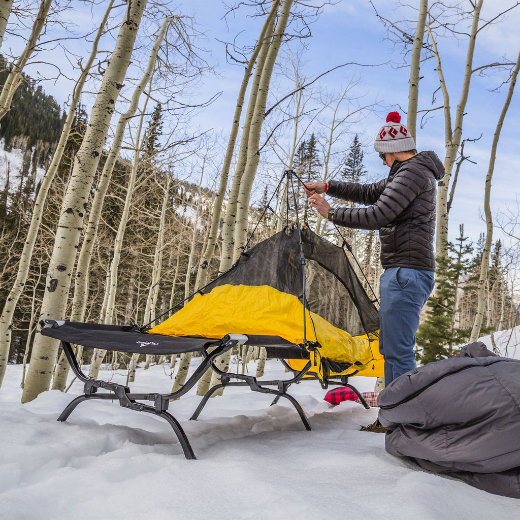 Camp Cots with Pivot Arm